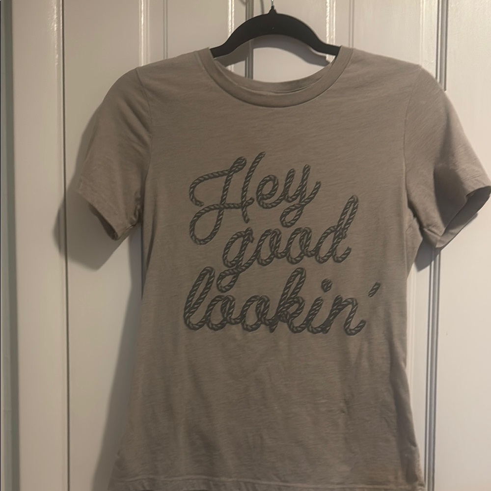 Casual Tan Short Sleeve Tee